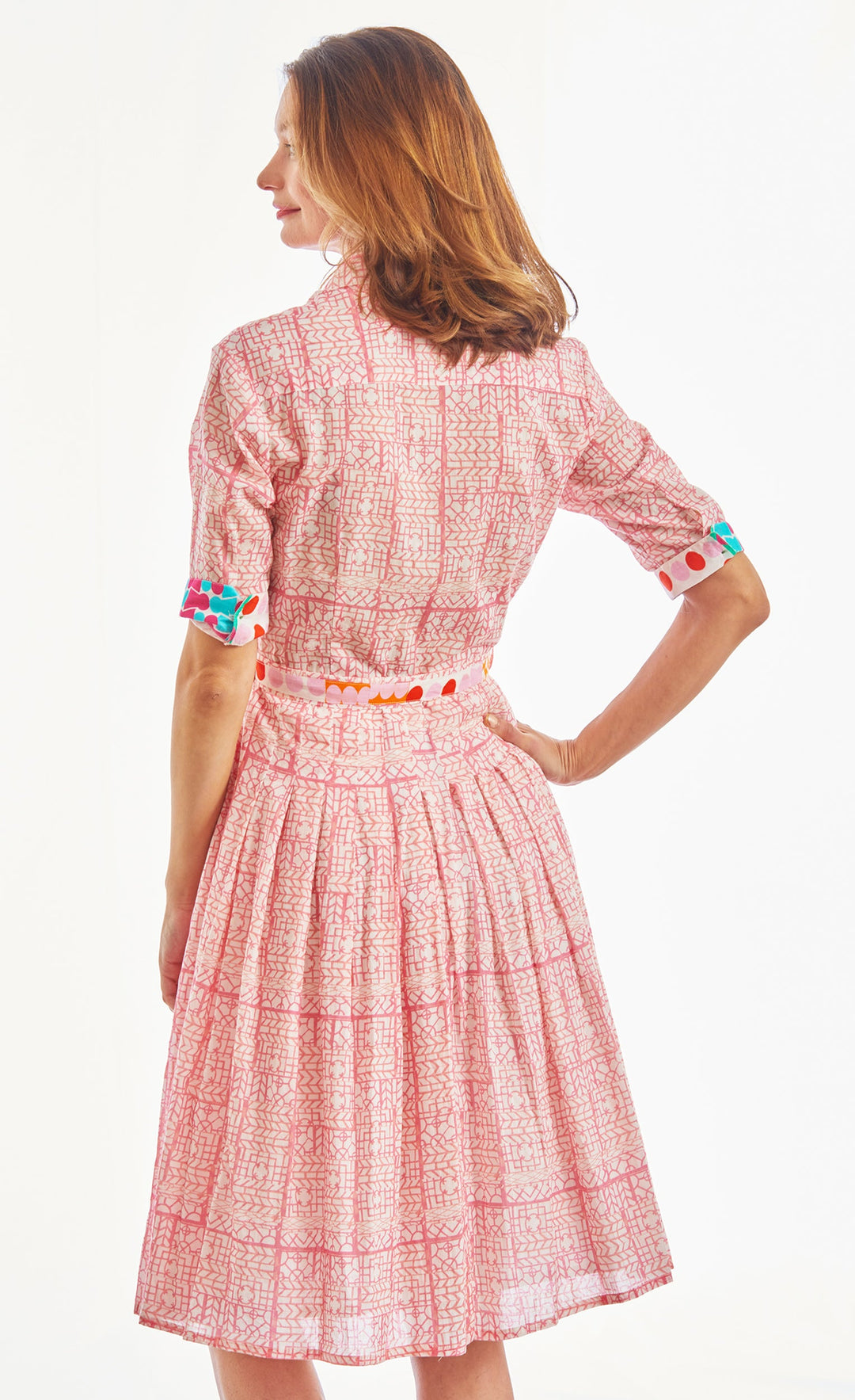 Mrs Maisel Pink Geometric Print