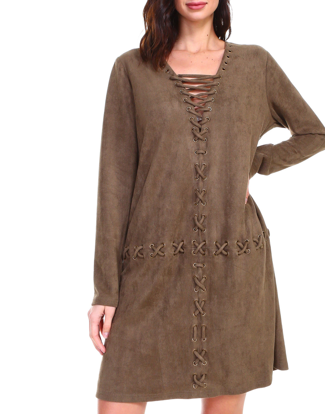 Arica Suede Tunic Dress