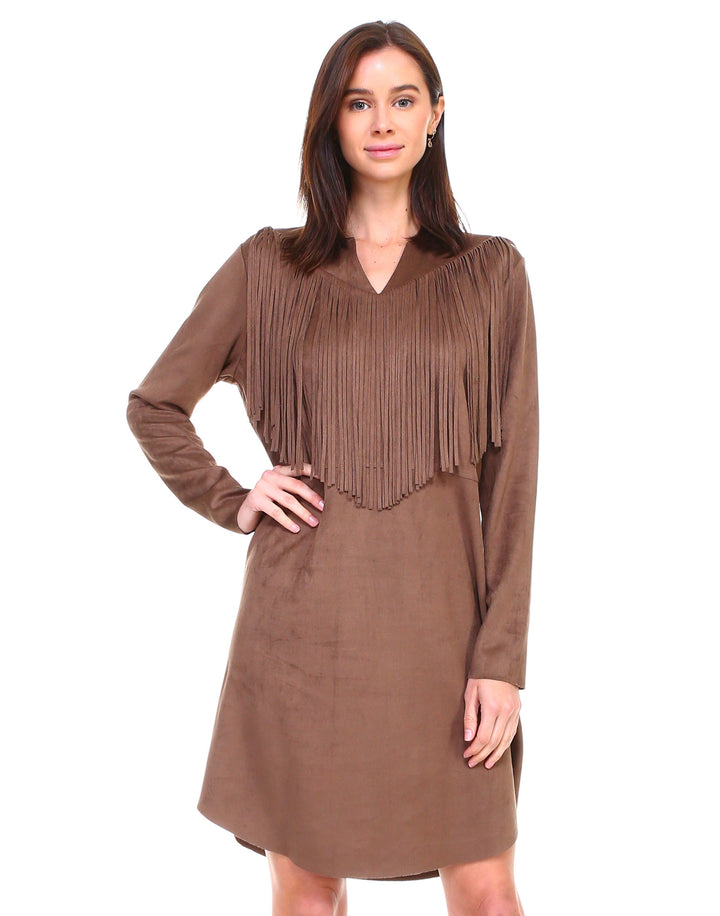 Angie Suede Tunic Dress