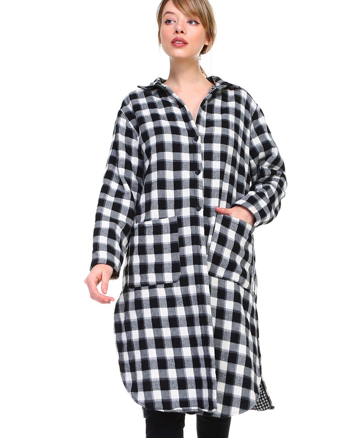 Polly Plaid Thick Flannel Jacket