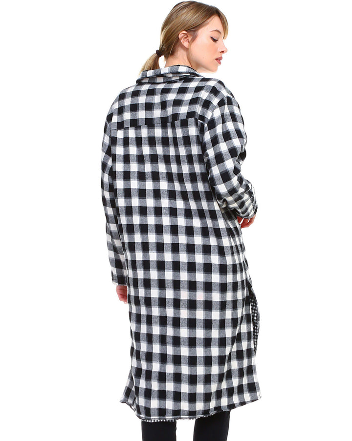 Polly Plaid Thick Flannel Jacket