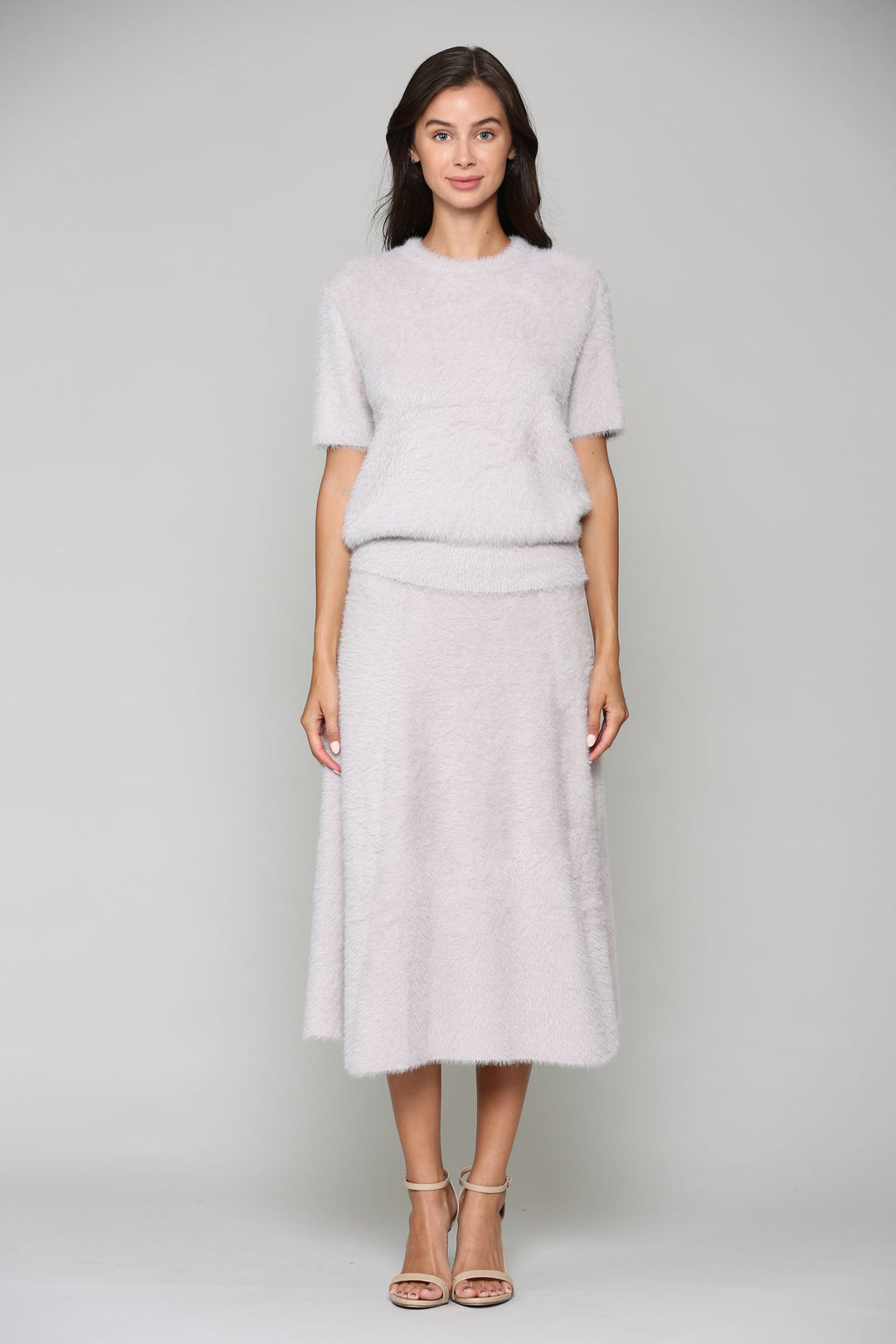 Stephanie Sweater Brushed Knitted Skirt