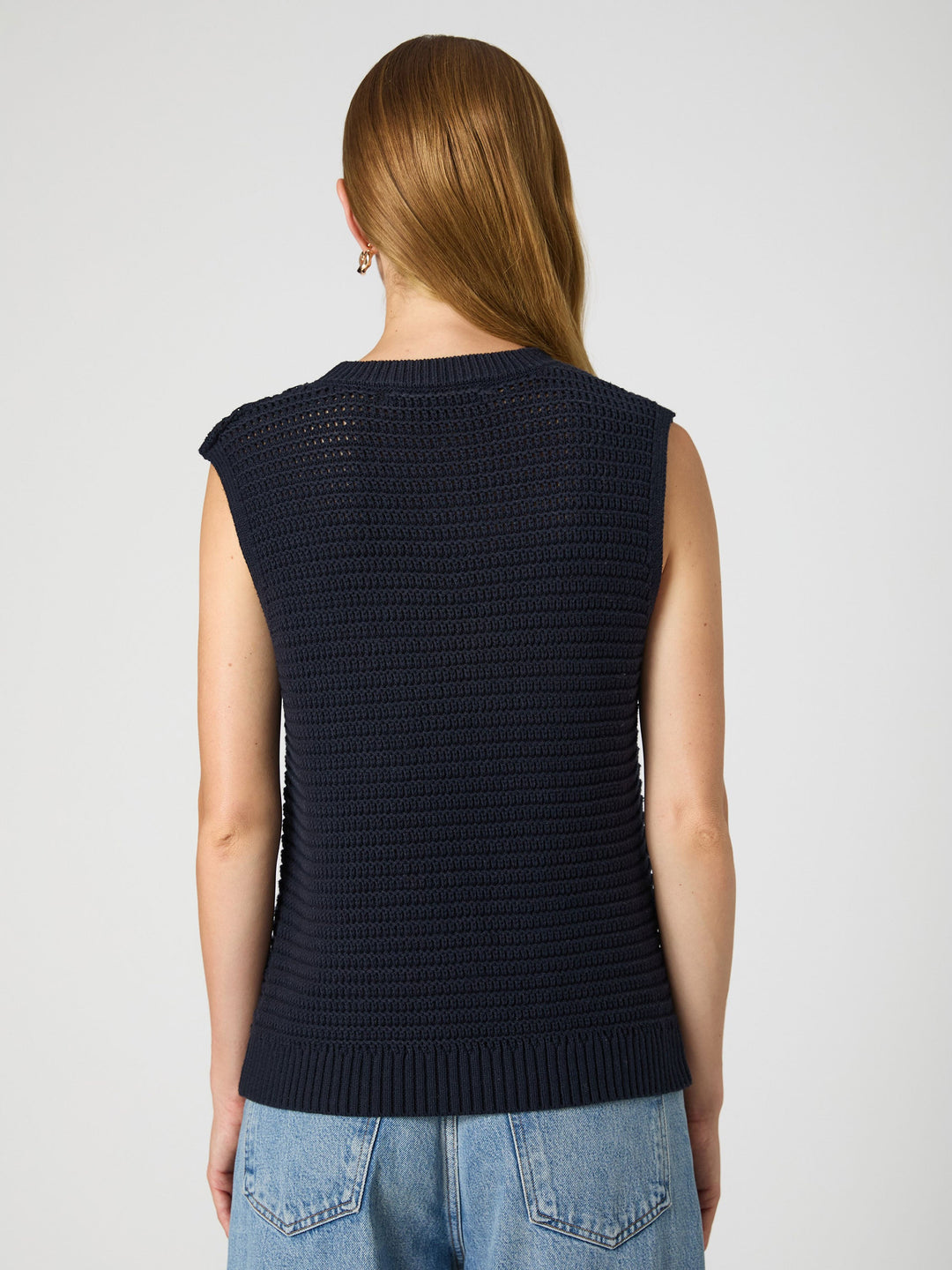 Manda Open Knit Vest