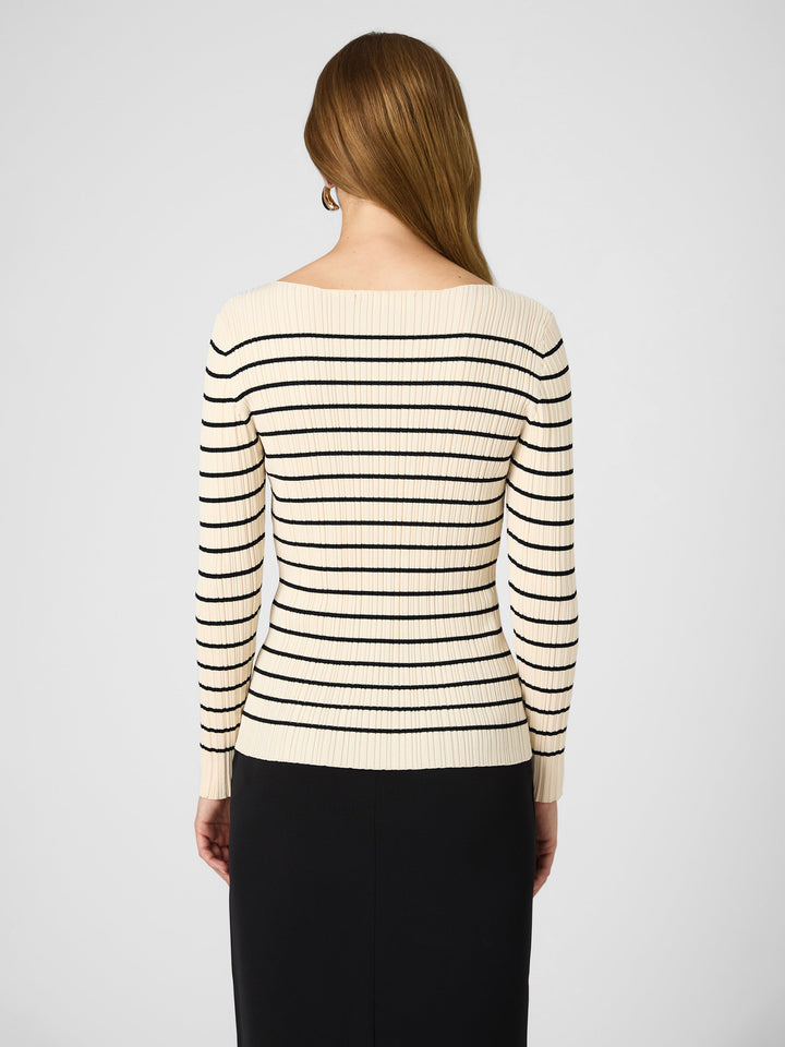 Stripe Crinkle Knit