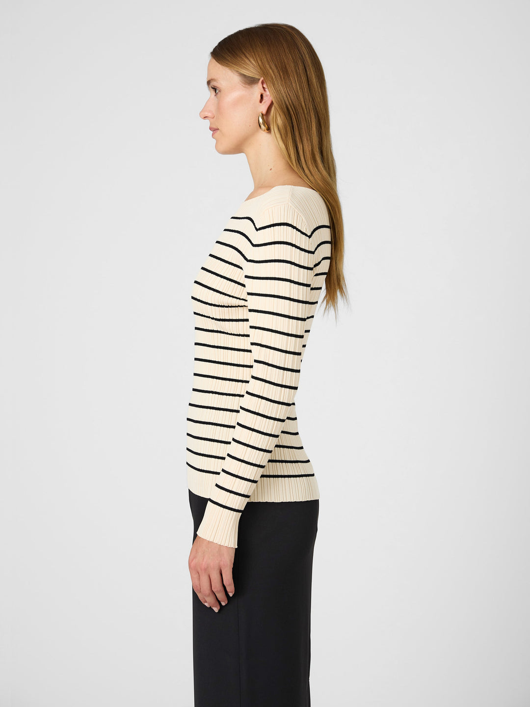 Stripe Crinkle Knit