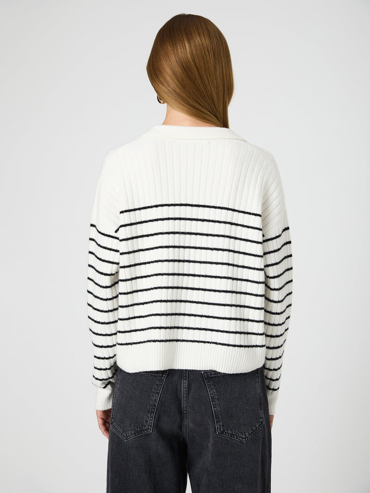 Vhari Collar Longsleeve Stripe Sweater