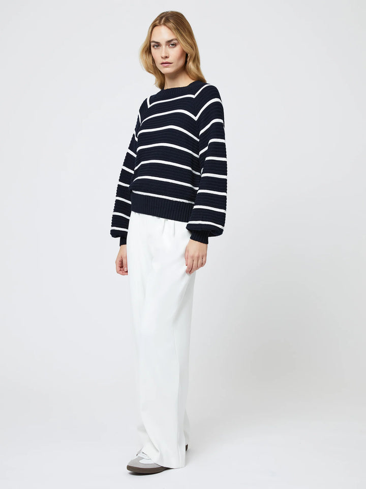 Lily Mozart Striped Crewneck Sweater