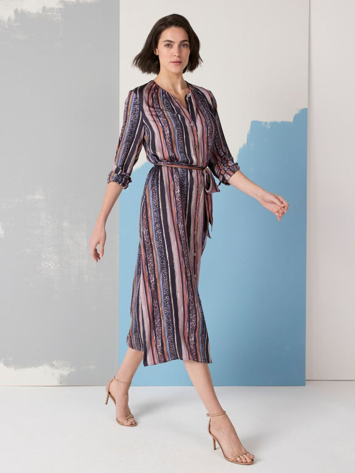 ANIMAL STRIPE LOREN DRESS