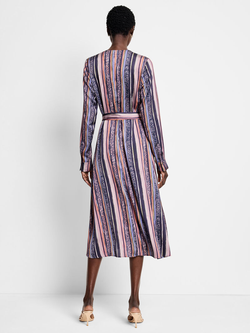 ANIMAL STRIPE LOREN DRESS