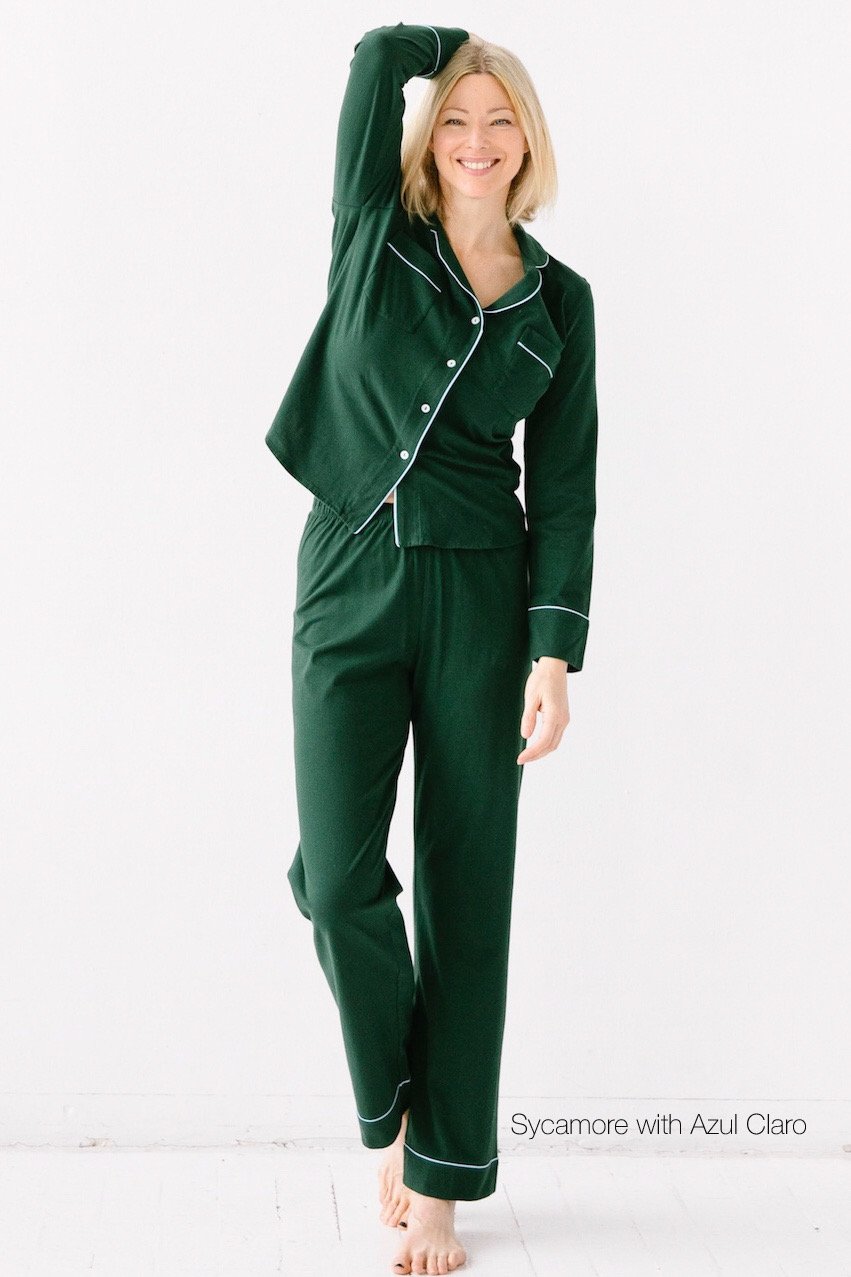 SALUA Classic Luxury Pajamas in Brushed Pima Cotton