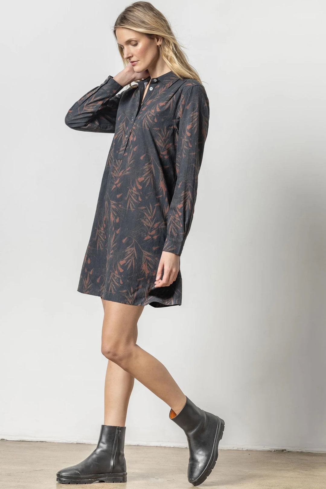 BELTED SHIRT DRESS