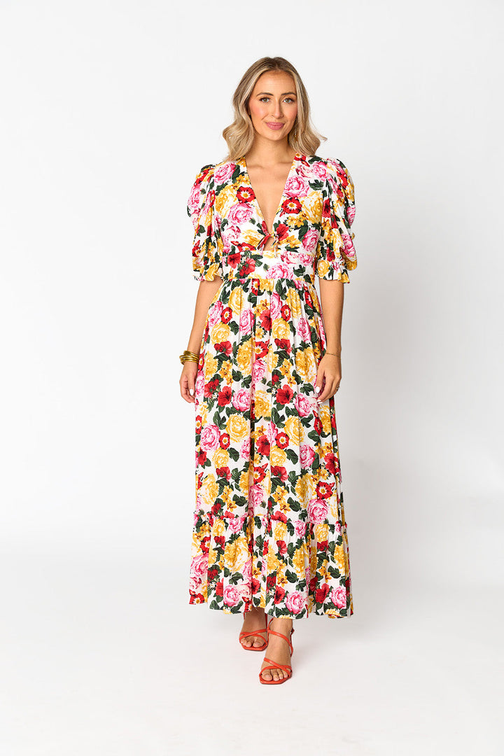 Miranda Puff Sleeve Maxi Dress - Vanity