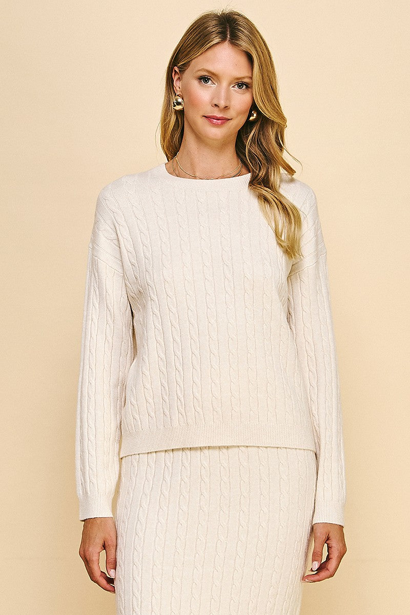 LONG SLEEVE CREW SWEATER