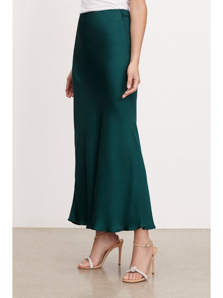 CADENCE SATIN MAXI SKIRT