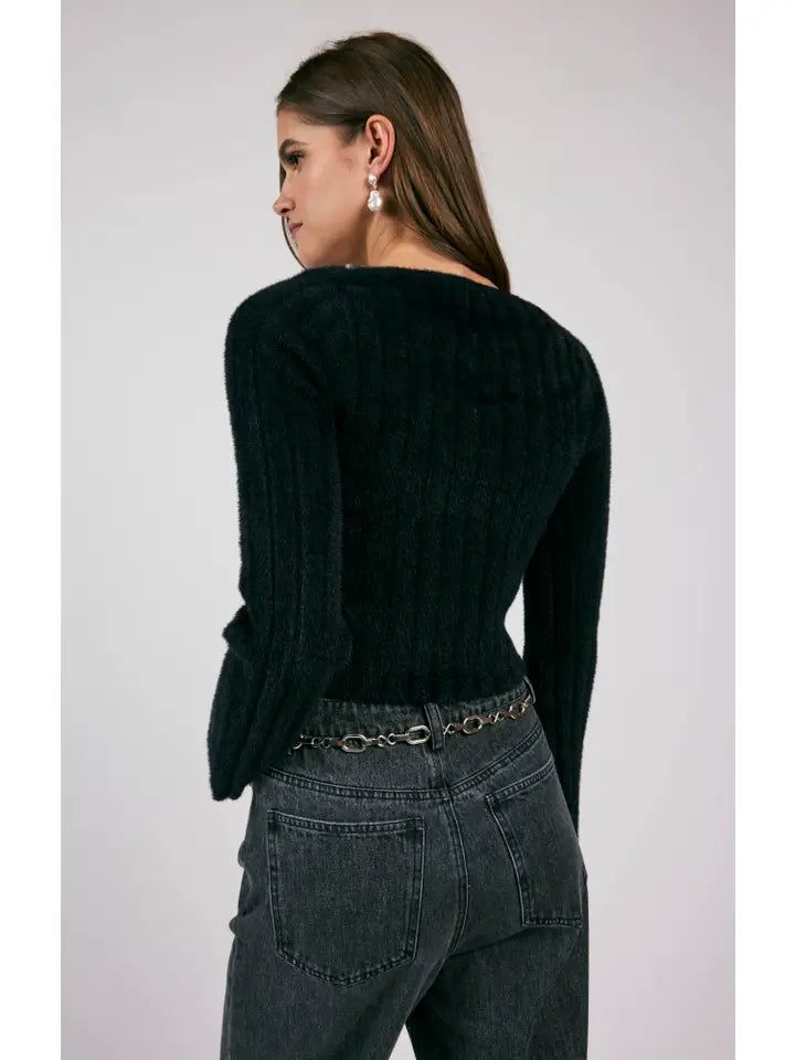 CAMILLE SQUARE NECK SWEATER