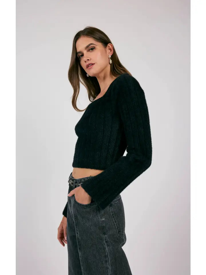 CAMILLE SQUARE NECK SWEATER