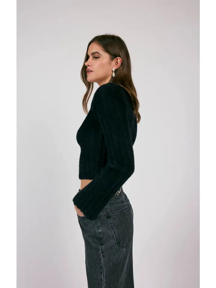 CAMILLE SQUARE NECK SWEATER