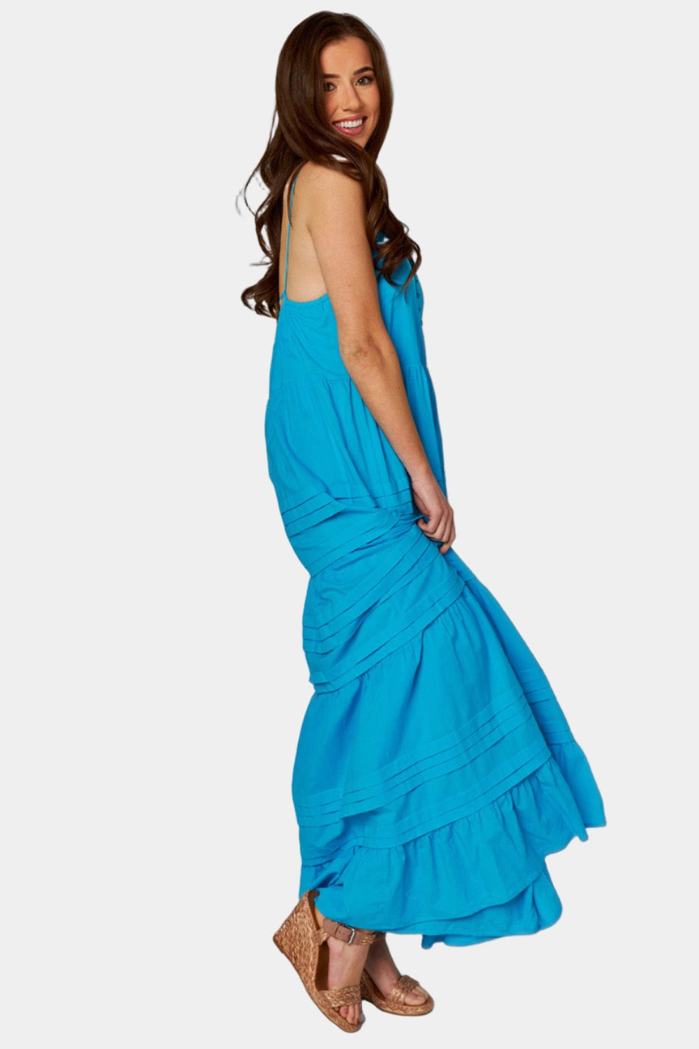 Jaxon Tiered Maxi Dress - Ocean