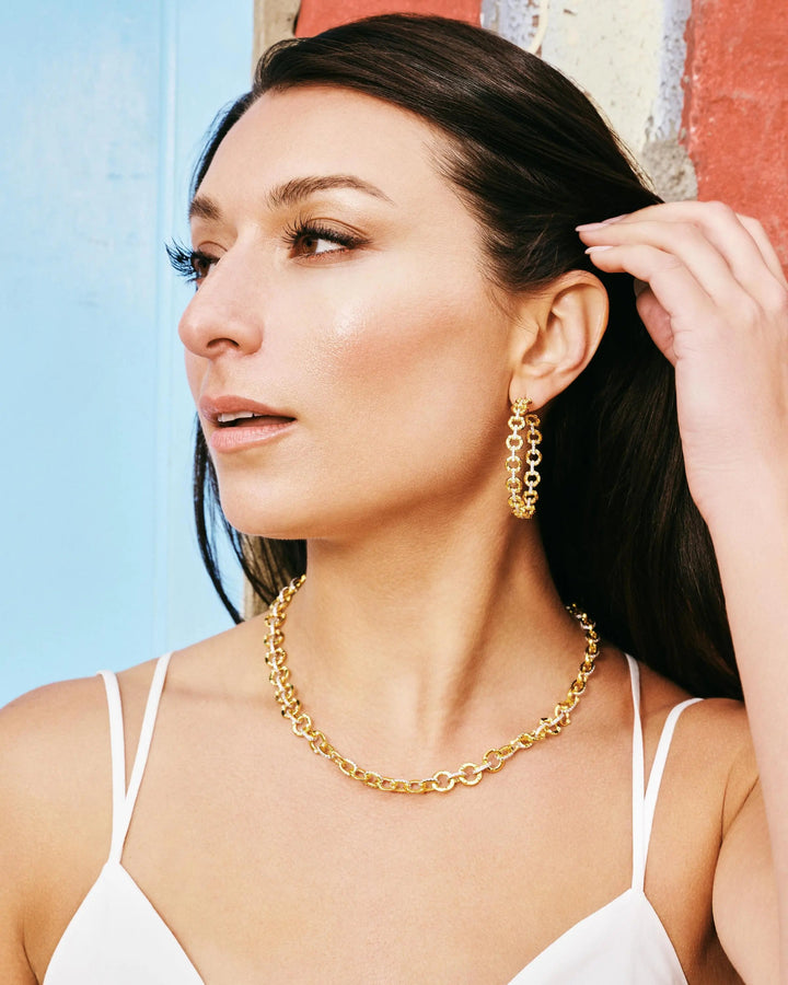  Chain Link Hoop Earrings Radiance EARRING