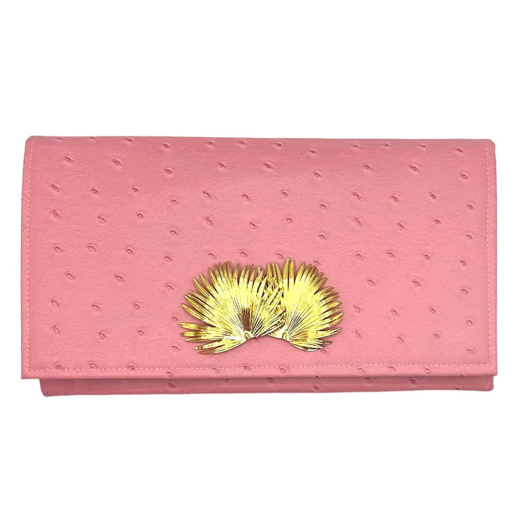 Priscilla Clutch with Palm Fronds