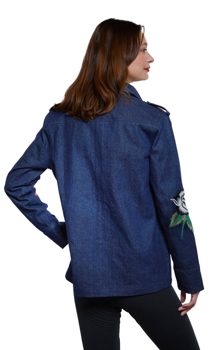 Embroidered Denim Jacket