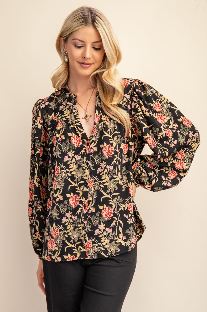 FLORAL PRINT BLOUSE