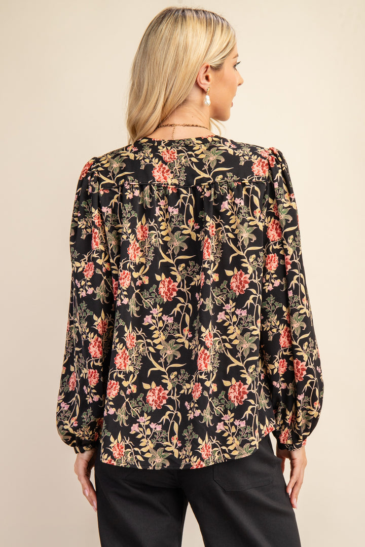 FLORAL PRINT BLOUSE