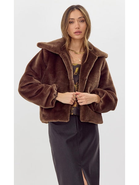 HAILEY FAUX FUR JACKET