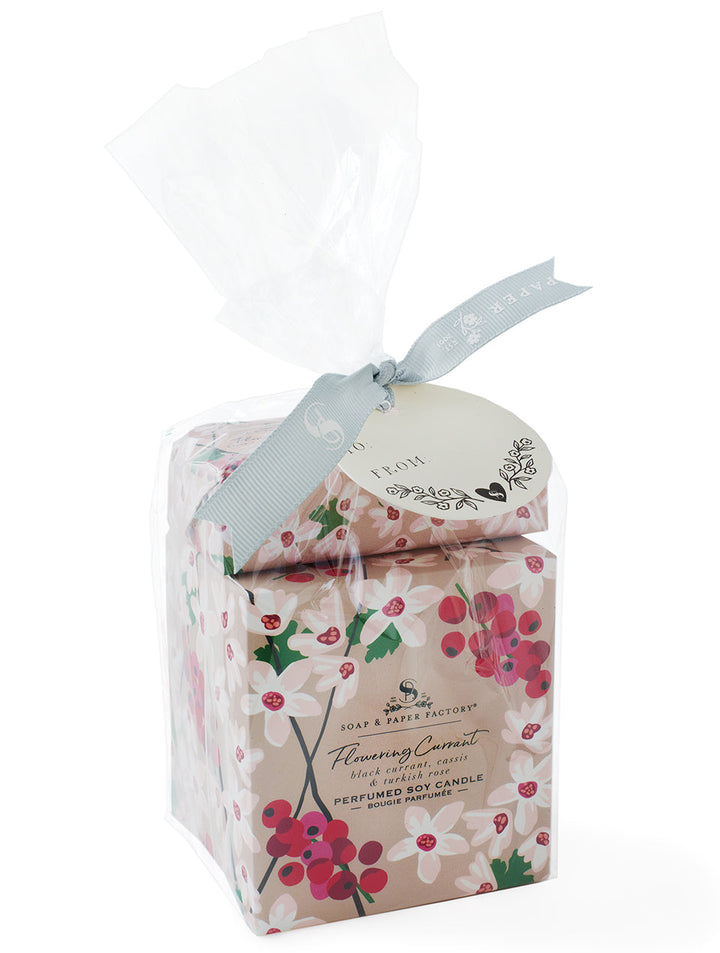 Flowering Currant Single-Wick Soy Candle & Soap Set