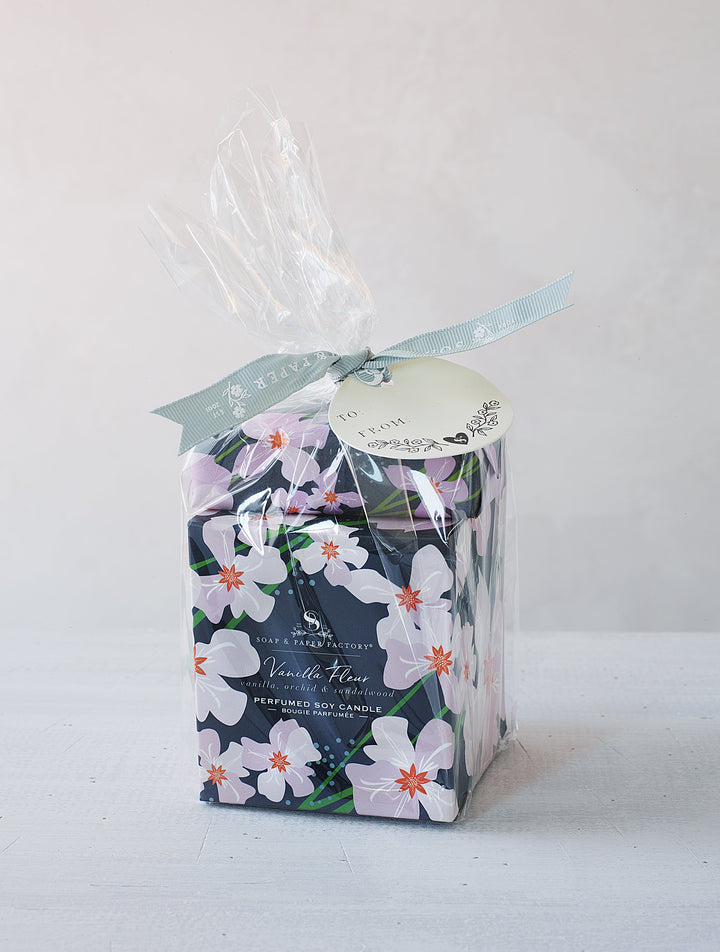 Vanilla Fleur Single-Wick Candle & Soap Gift Set