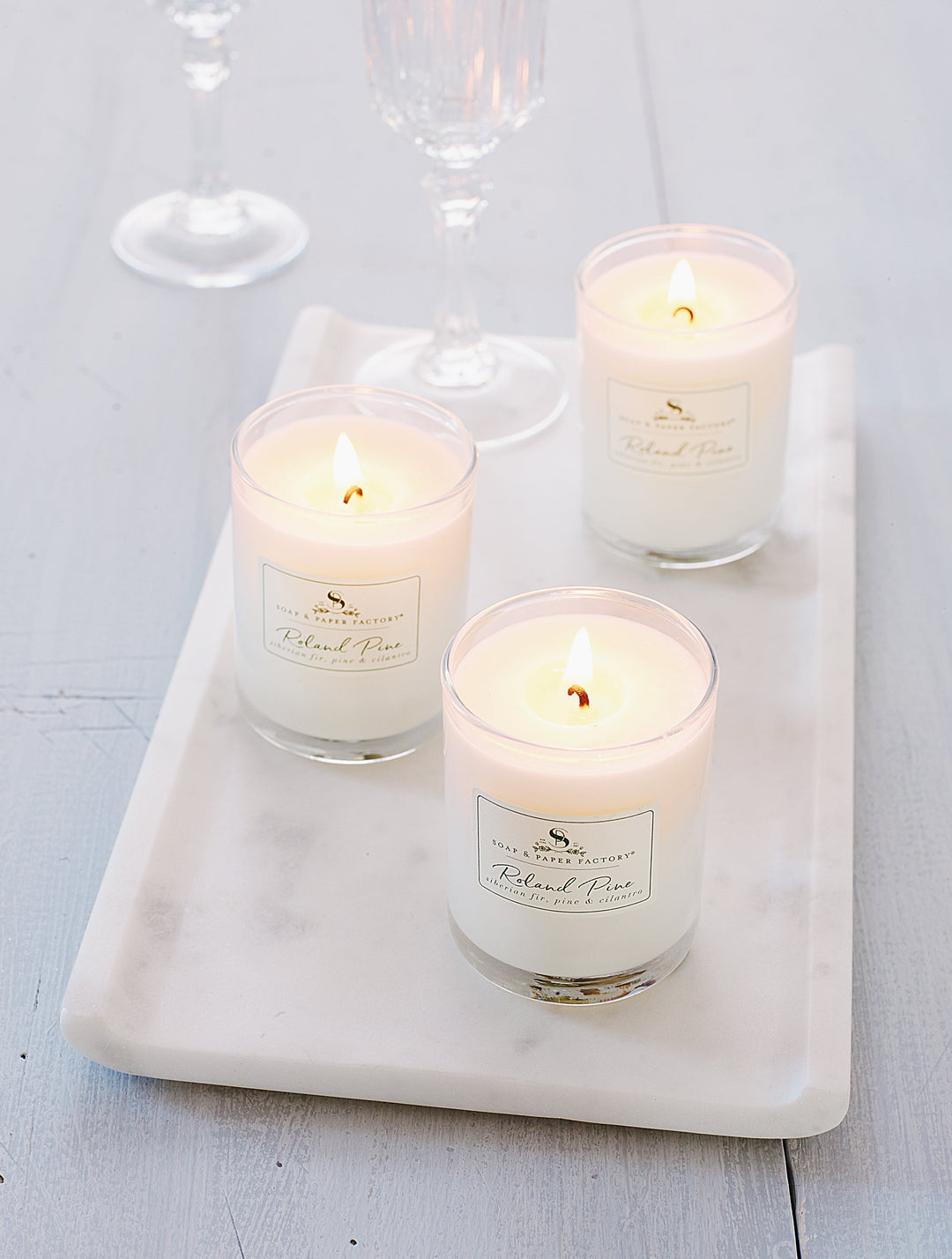 Roland Pine Votive Candle Set