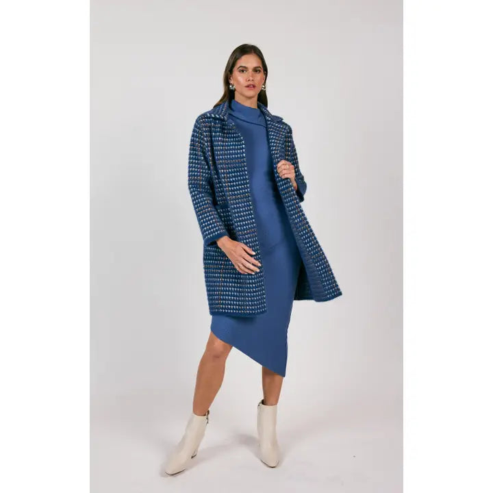 MARCEAU HOUNDSTOOTH COAT