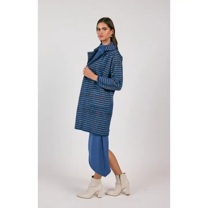 MARCEAU HOUNDSTOOTH COAT