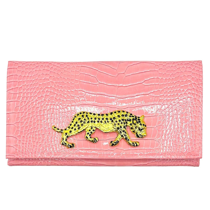 Julianne Clutch with Leopard