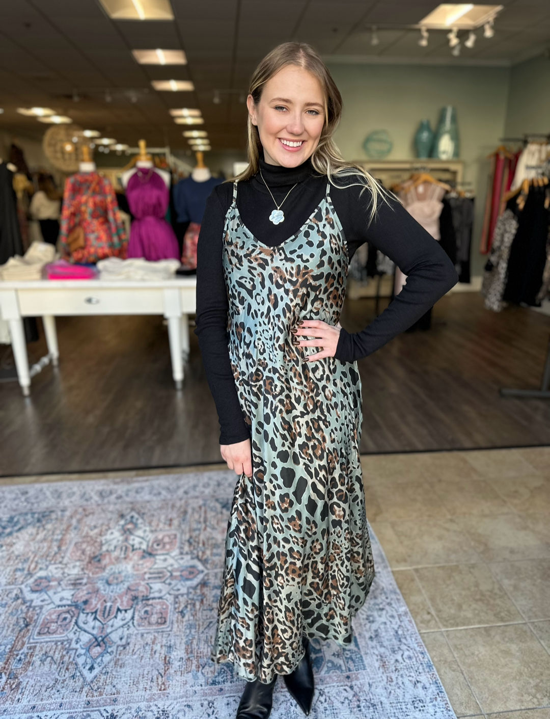 LEOPARD MAXI DRESS