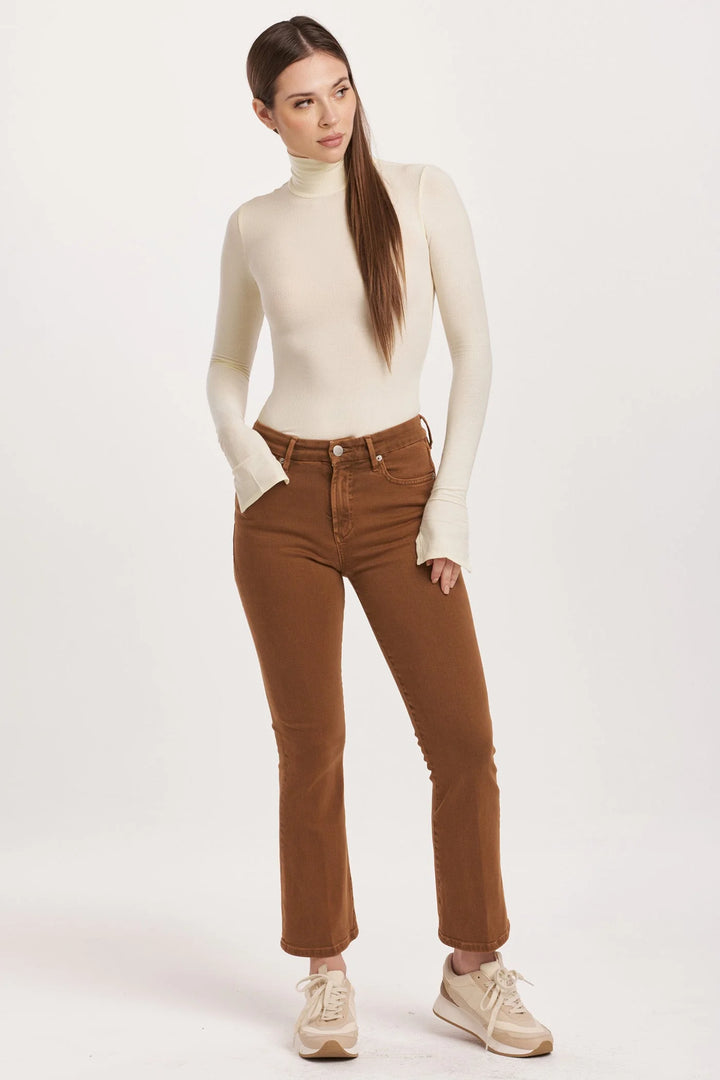 JEANNE HIGH RISE CROPPED FLARE JEANS