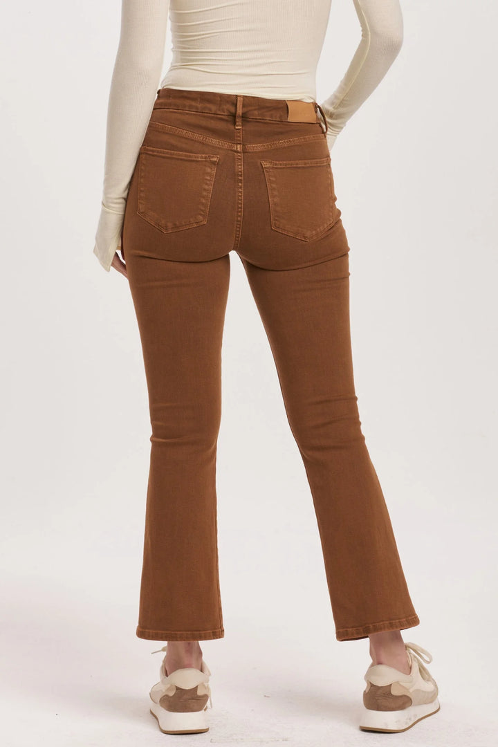 JEANNE HIGH RISE CROPPED FLARE JEANS