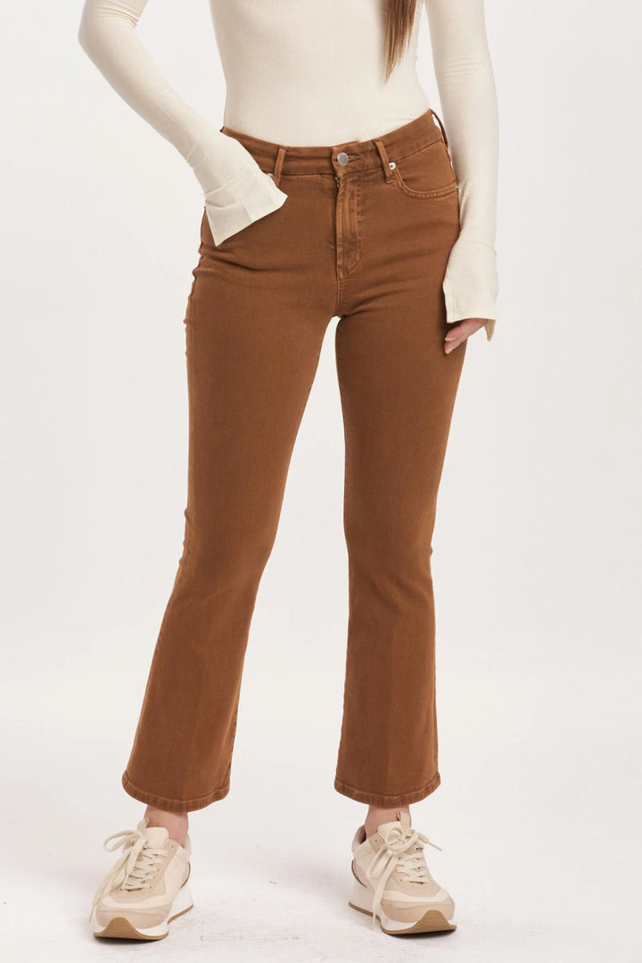 JEANNE HIGH RISE CROPPED FLARE JEANS