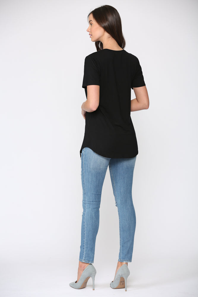 Kendall Modal Knit Crew Neck Top