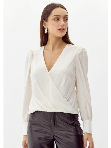 LOURDES WRAP BLOUSE