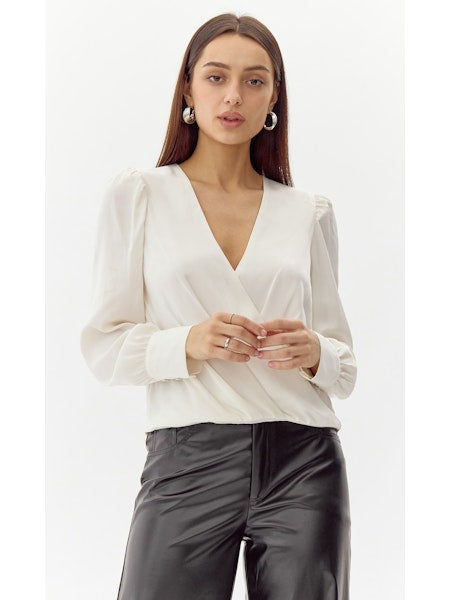 LOURDES WRAP BLOUSE