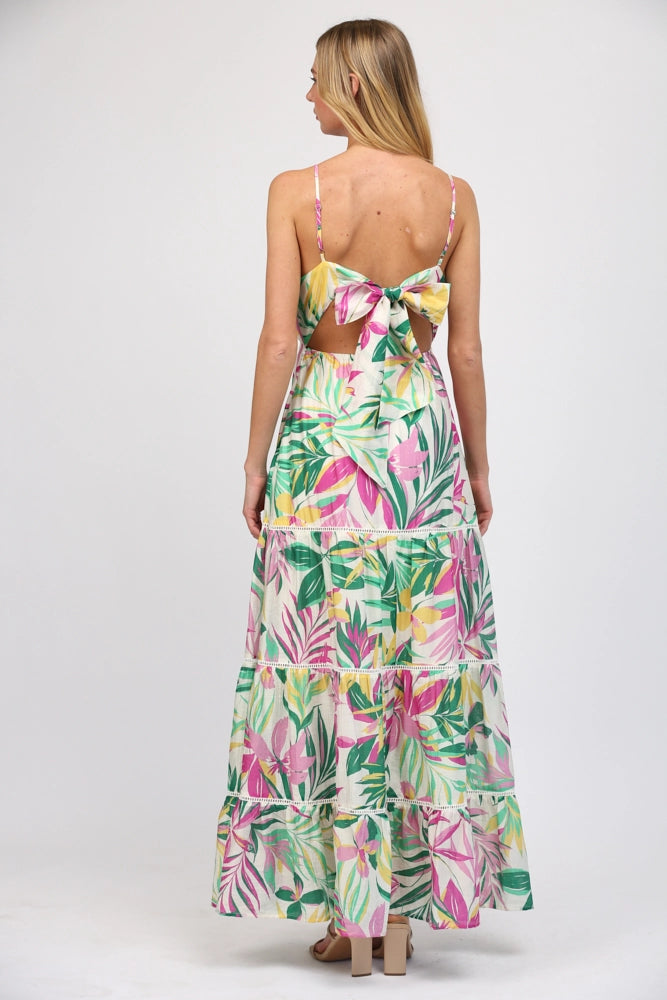 BACK TIE MAXI DRESS