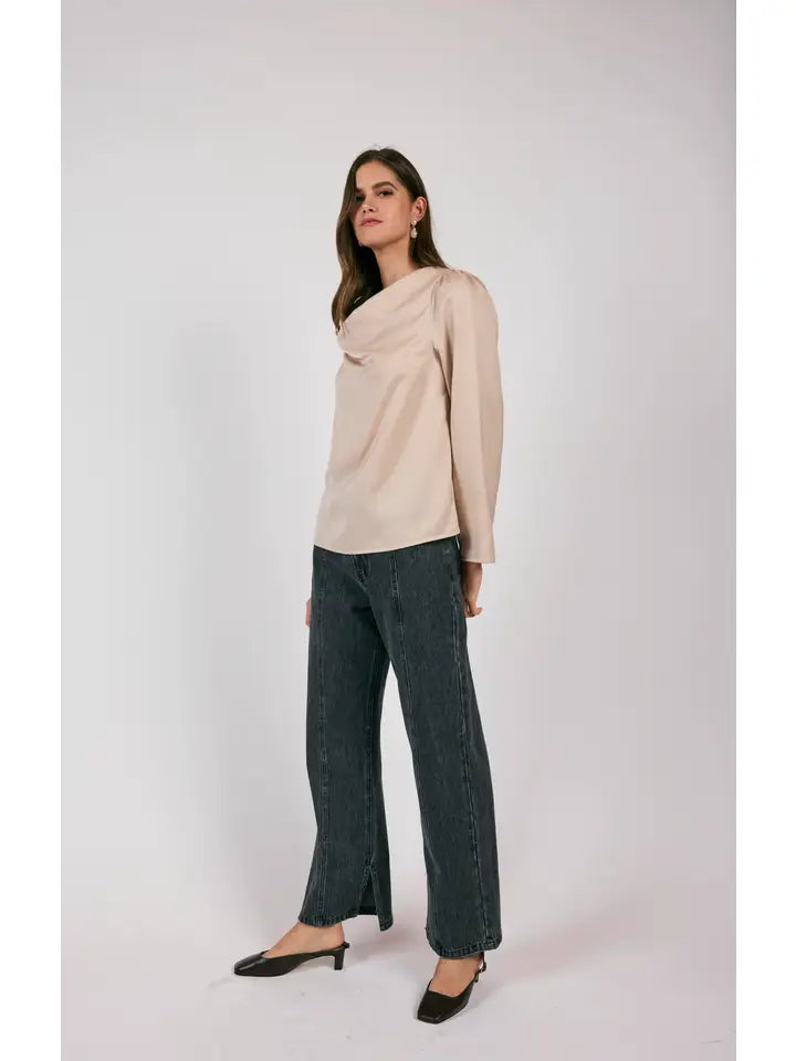 MODERNITY COWL NECK BLOUSE