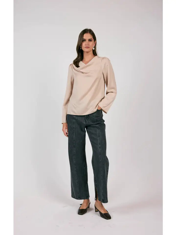 MODERNITY COWL NECK BLOUSE