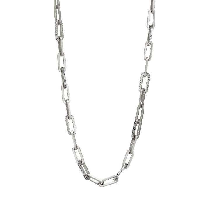 18InchesinSilver Coastal Chain Link Necklace FREIDA ROTHMAN NECKLACE