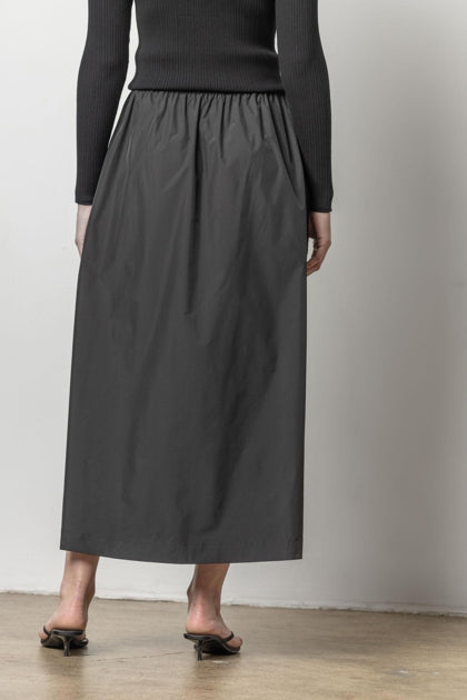 NYLON MAXI SKIRT