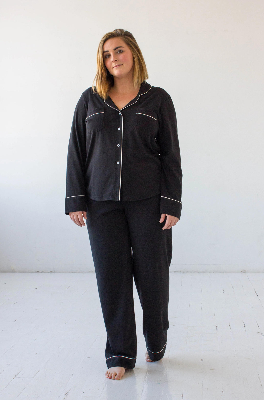 SALUA Classic Luxury Pajamas in Brushed Pima Cotton