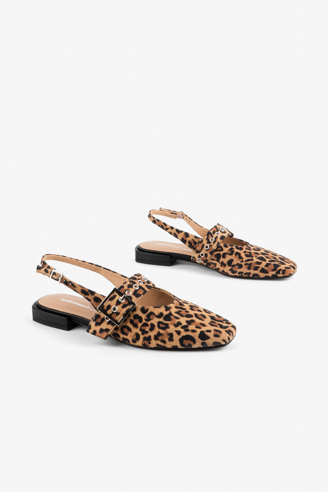 SUEDE LEOPARD BALLET FLAT