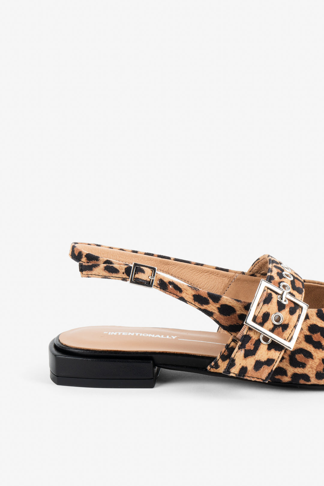 SUEDE LEOPARD BALLET FLAT