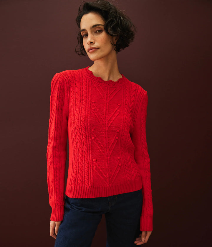 PIA CABLE KNIT SWEATER